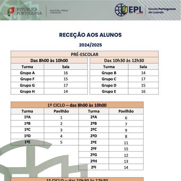 Receção aos Alunos 2024-2025